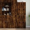 vidaXL Credenza Rovere Fumo 40x42,5x185 cm in Legno Ingegnerizzato