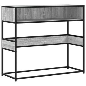 vidaXL Tavolo Consolle Rovere Sonoma 90x35x80 cm in Legno Multistrato