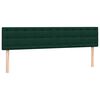 vidaXL Giroletto a Molle con Materasso Verde Scuro 180x220 cm Velluto