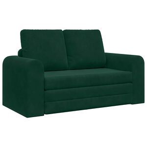 vidaXL Divano letto Verde Scuro 148 x 71 x 83 cm Velluto