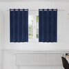 vidaXL Tende oscuranti 2 pcs Blu Scuro 140 x 140 cm Velluto