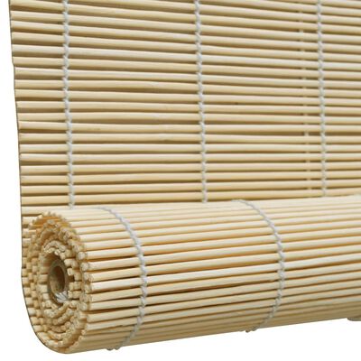 Tende a Rullo in Bambù Naturale 100x160 cm