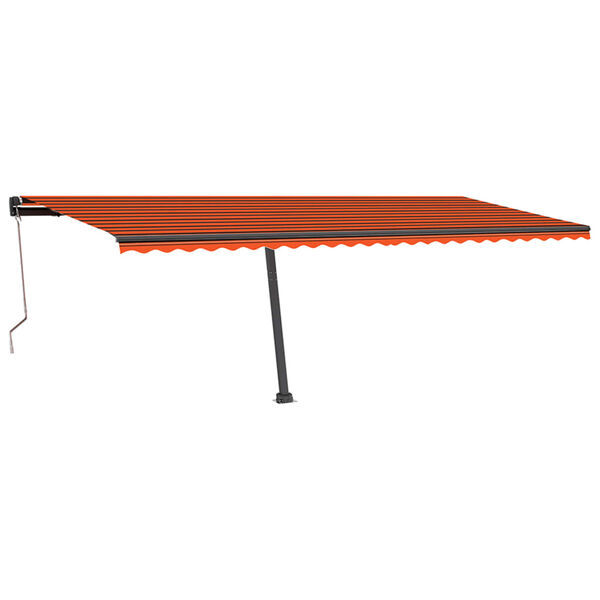 vidaXL Tenda da Sole Autoportante Automatica 600x350cm Arancio Marrone