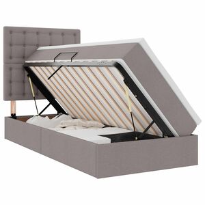 vidaXL Letto con contenitore e materasso Talpa 100 x 200 cm Poliestere