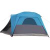 vidaXL Tenda da Campeggio con Portico per 4 Persone Blu Impermeabile