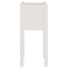 vidaXL Fioriera da Giardino Bianca 31x31x70 cm Legno Massello di Pino