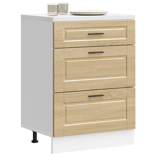 vidaXL Base da Cucina Porto Rovere Sonoma in Legno Multistrato