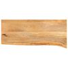 vidaXL Piano Tavolo Bordi Vivi 90x30x2,5 cm in Legno Massello di Mango