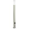 vidaXL Lampada a paletto con presa elettrica 110 cm Acciaio Inox IP44