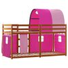 vidaXL Letto a Castello senza Materasso Rosa 75x190 cm Legno di Pino