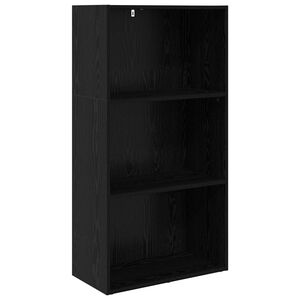 vidaXL Libreria 60 x 30 x 114 cm Legno ingegnerizzato Rovere Nero