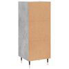 vidaXL Credenza Grigio Cemento 34,5x34x90 cm in Legno Multistrato