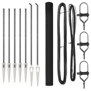 vidaXL Palo della recinzione Grigio