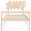 vidaXL Letto per Anziani con Testiera 100x200 cm in Legno Massello