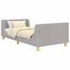 vidaXL Struttura letto bambini con testata Grigio chiaro 90 x 200 cm