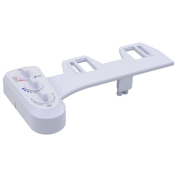 vidaXL Bidet Accessorio per WC a Doppio Ugello Acqua Calda e Fredda