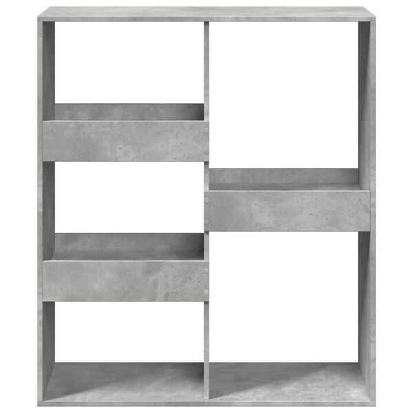vidaXL Libreria/Divisorio Grigio Cemento 100x33x115 cm