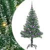 vidaXL Albero di Natale Artificiale Imbiancato con Luci LED 150 cm