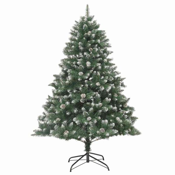 vidaXL Albero di Natale artificiale con 300 LED Verde 210 cm