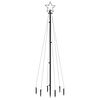 vidaXL Albero di Natale con Puntale Bianco Freddo 108 LED 180 cm