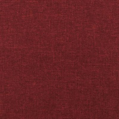 vidaXL Poggiapiedi Rosso Vino 78x56x32 cm in Tessuto