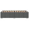 vidaXL Giroletto senza Materasso Grigio Scuro 90x200 cm Tessuto