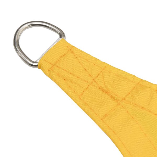 vidaXL Parasole a Vela in Tela Oxford Quadrato 4,5x4,5 m Giallo