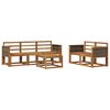 vidaXL Set di divani da esterno 6 pcs Naturale