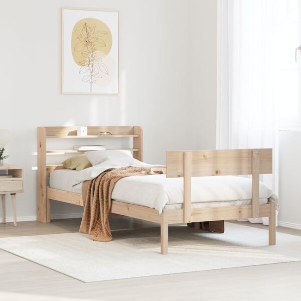 vidaXL Letto senza Materasso 90x200 cm in Legno Massello di Pino
