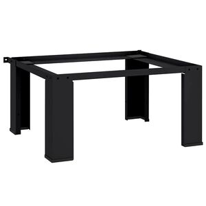 vidaXL Pedestallo per Lavatrice Nero 64 x 55 x 32.5 cm Acciaio