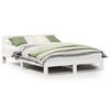 vidaXL Letto senza Materasso Bianco 140x190 cm Legno Massello di Pino