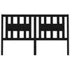 vidaXL Testiera per Letto Nera 186x4x100 cm in Legno Massello di Pino
