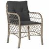 vidaXL Set da Pranzo per Giardino 7 pcs Grigio chiaro polyrattan