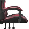 vidaXL Sedia Gaming Nero e Rosso Vino in Similpelle
