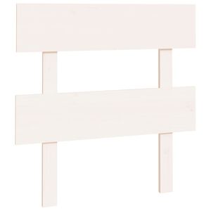 vidaXL Testiera per Letto Bianca 93,5x3x81cm in Legno Massello di Pino