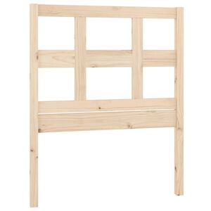 vidaXL Testiera per Letto 95,5x4x100 cm in Legno Massello di Pino