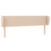 vidaXL Testiera ad Orecchio Cappuccino 183x23x78/88 cm in Similpelle