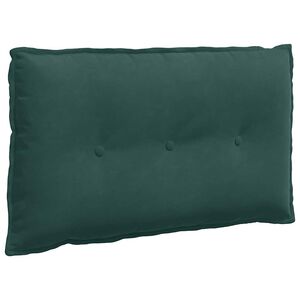 vidaXL Cuscino per Schiena Verde Scuro 80 x 50 cm Tessuto in Cords