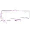 vidaXL Scaffali da Cucina Impilabili 2 pz Grigio Sonoma 50x15x16 cm