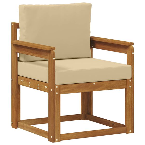 vidaXL Divano da esterno Legno di Acacia Massello e Poliestere