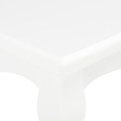 vidaXL Tavolino da Caffè Bianco 110x60x40 cm in Legno Massello di Pino