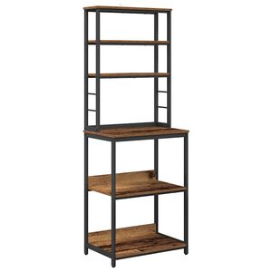 vidaXL Mensola da cucina Legno vecchio 60 x 40 x 168 cm