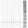 vidaXL Recinzione con Posto Argento 1,2 x 25 m Acciaio
