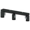 vidaXL Faretto da soffitto Nero 38 x 6.5 x 11.5 cm Acciaio