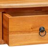 vidaXL Tavolo consolle con cassetto Naturale 50,5 x 30 x 75,5 cm