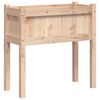 vidaXL Fioriera da Giardino con Gambe 70x31x70 cm Legno Massello Pino