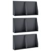 vidaXL Muro di contenimento 6 pz 40 x 12 x 50 cm Acciaio Antracite