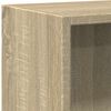 vidaXL Libreria 2 Ripiani Rovere Sonoma 60x30x76,5cm Legno Multistrato