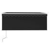vidaXL Tenda Automatica Parasole LED Sensore Vento 3x2,5m Antracite