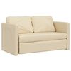 vidaXL Divano Letto da Terra 2 in 1 Crema 112x174x55 cm Tessuto